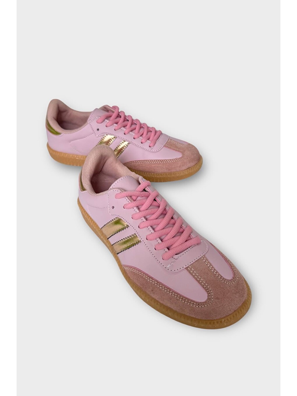 Pembe Çocuk Hafif Comfort Spor Ayakkabı Pudra-5