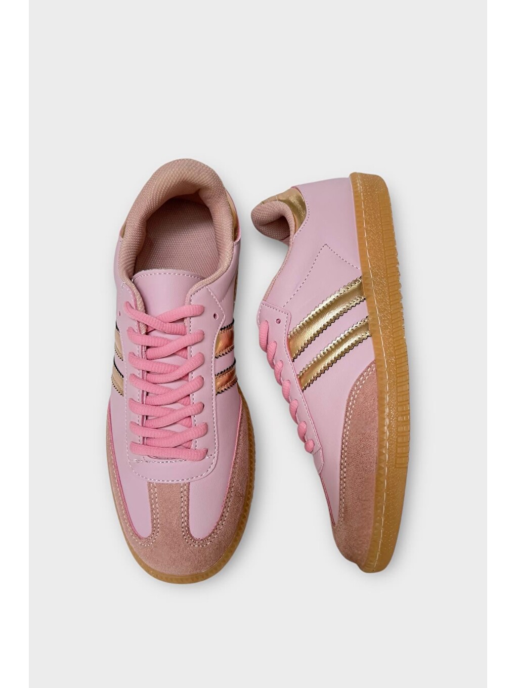 Pembe Çocuk Hafif Comfort Spor Ayakkabı Pudra-9