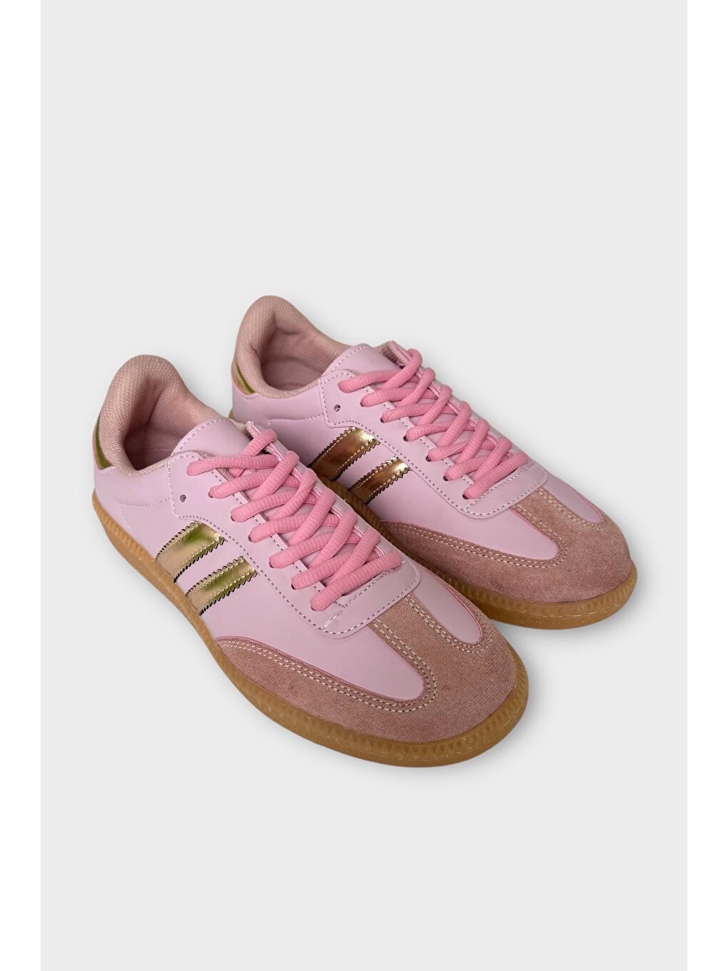 Pembe Çocuk Hafif Comfort Spor Ayakkabı Pudra-3