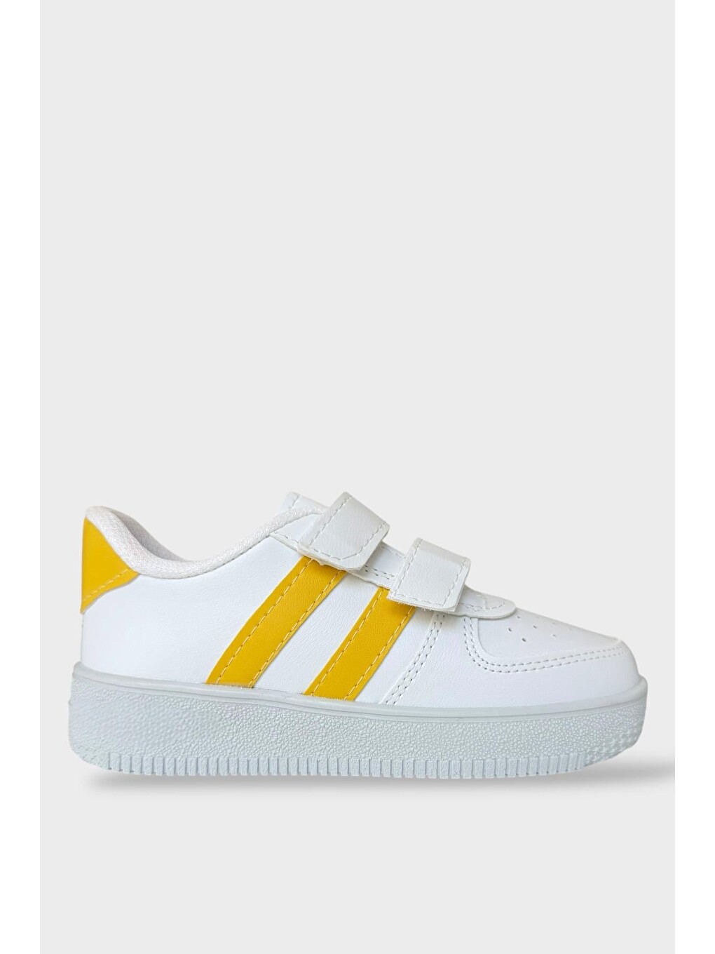 Çocuk Sneaker Spor Ayakkabı Beyaz - Sari