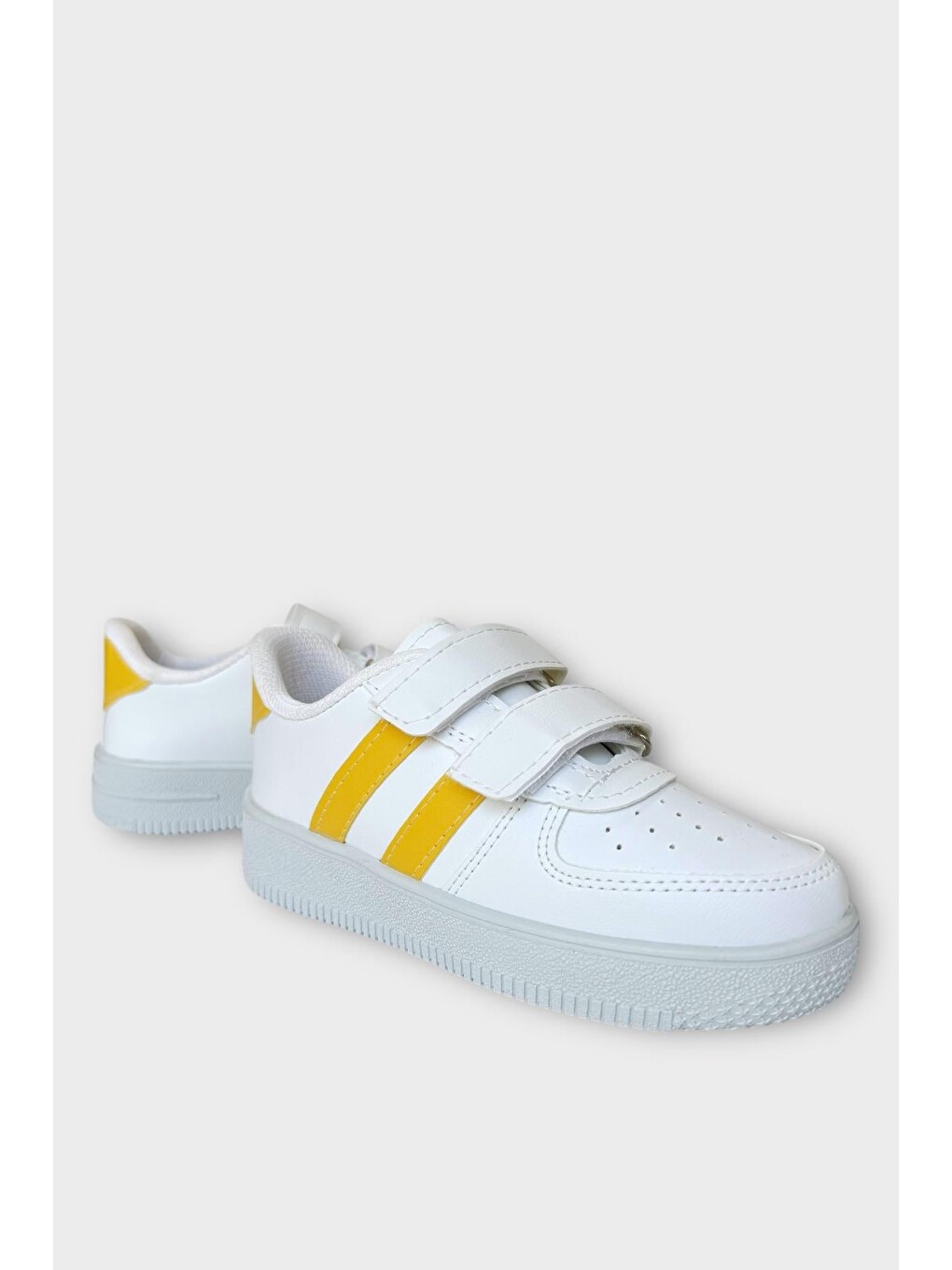 Çocuk Sneaker Spor Ayakkabı Beyaz - Sari-1