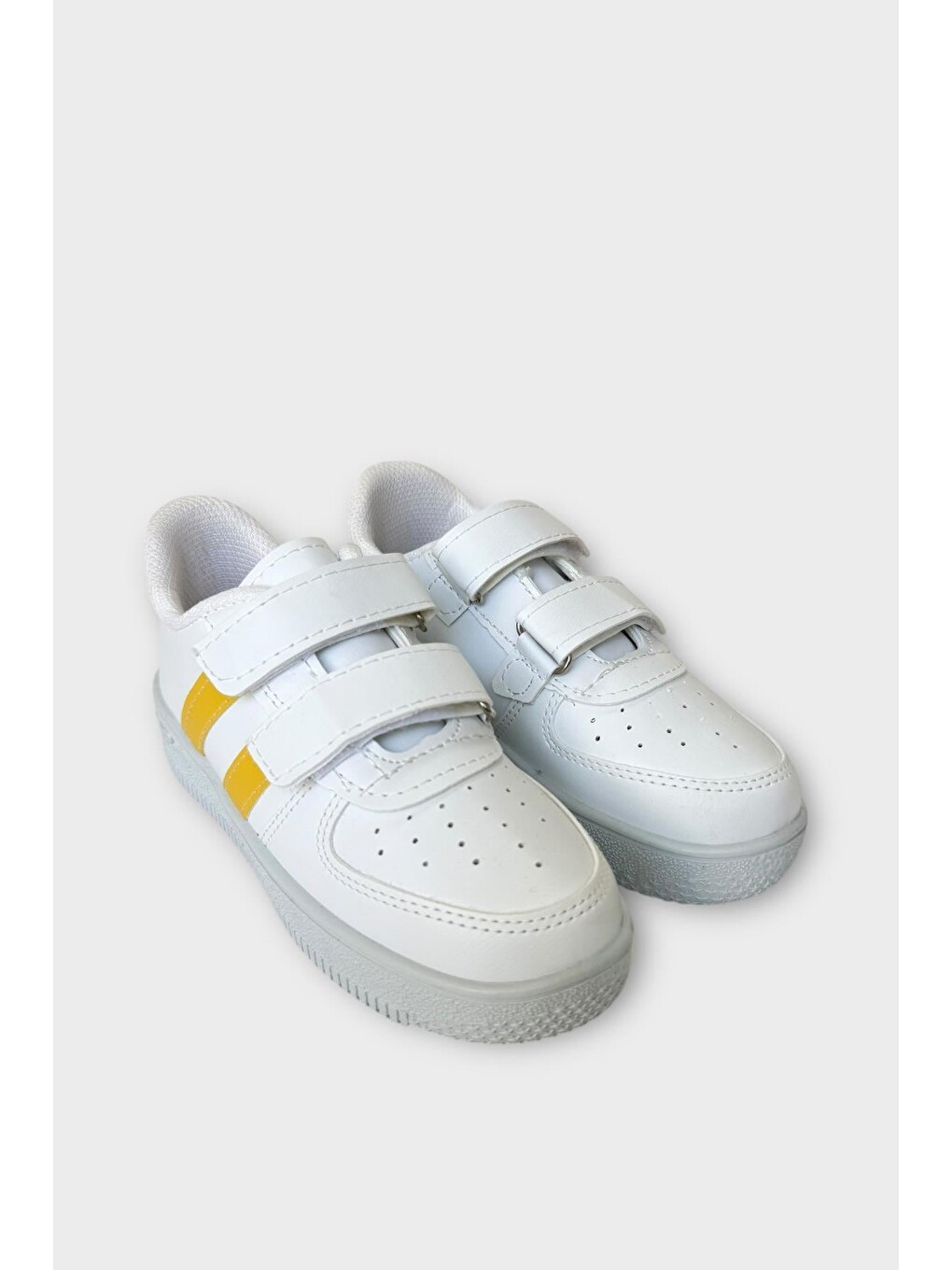 Çocuk Sneaker Spor Ayakkabı Beyaz - Sari-2