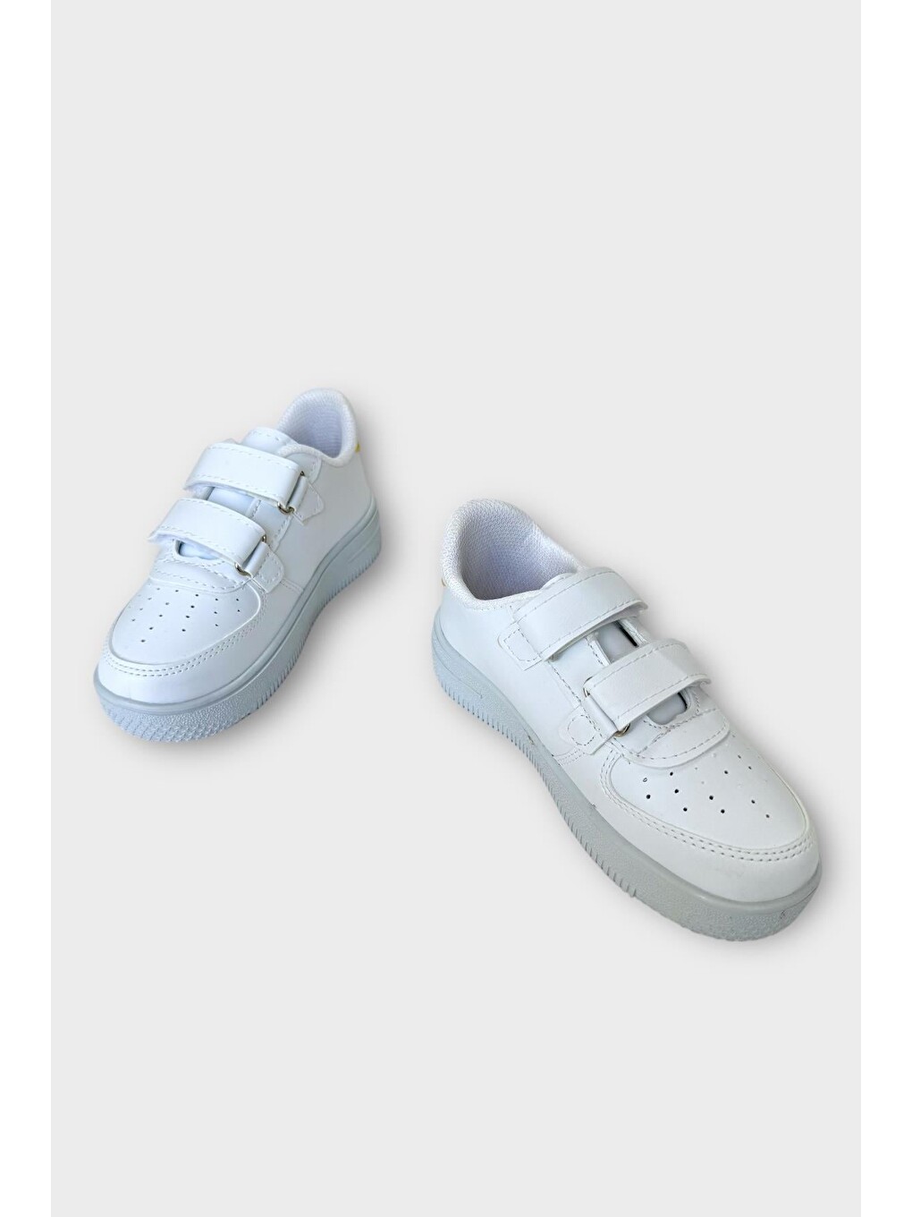 Çocuk Sneaker Spor Ayakkabı Beyaz - Sari-3
