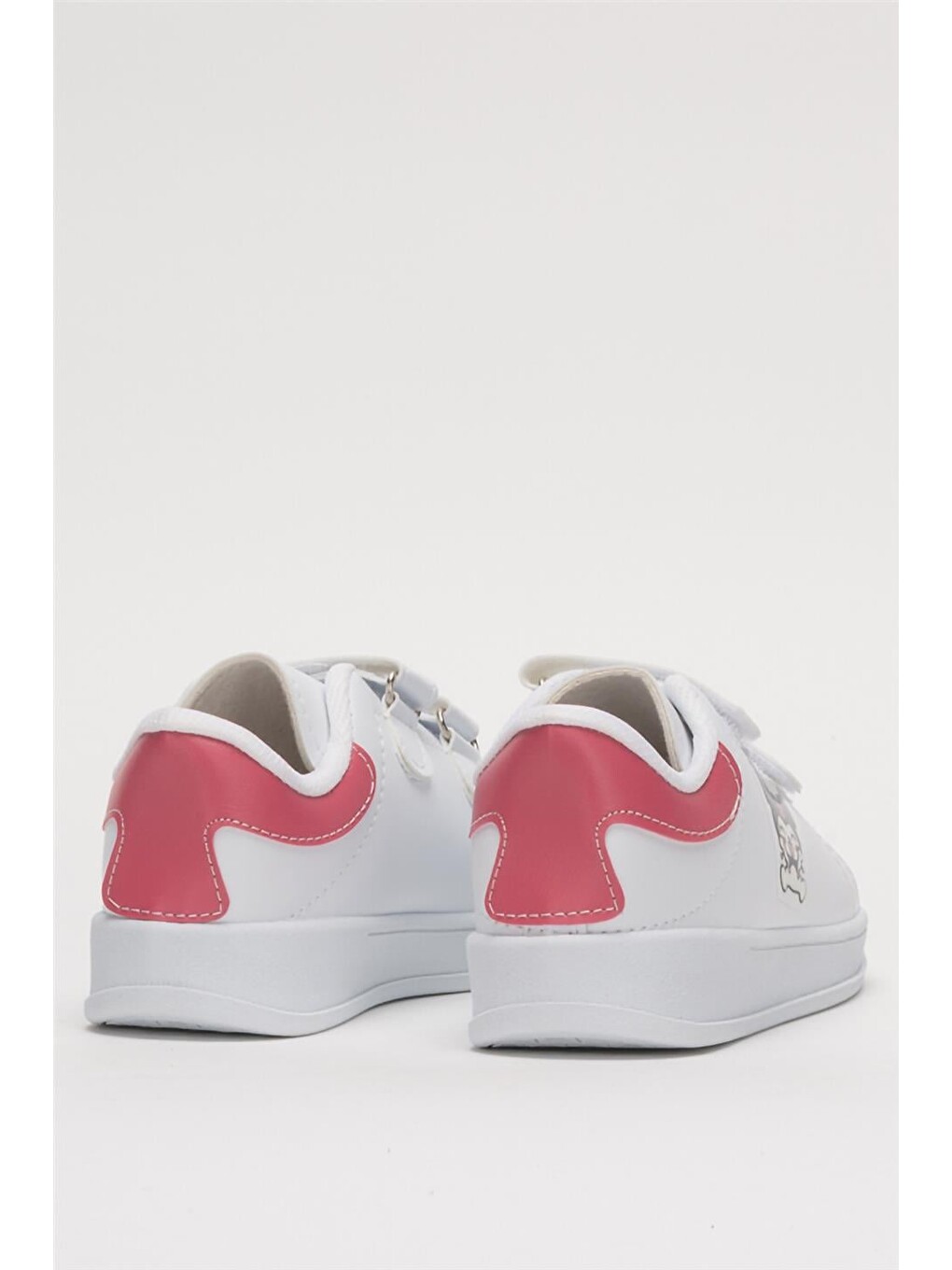 Çocuk Kuromi Baskılı Cırtlı Unisex Spor Ayakkabı Beyaz - Pembe-7
