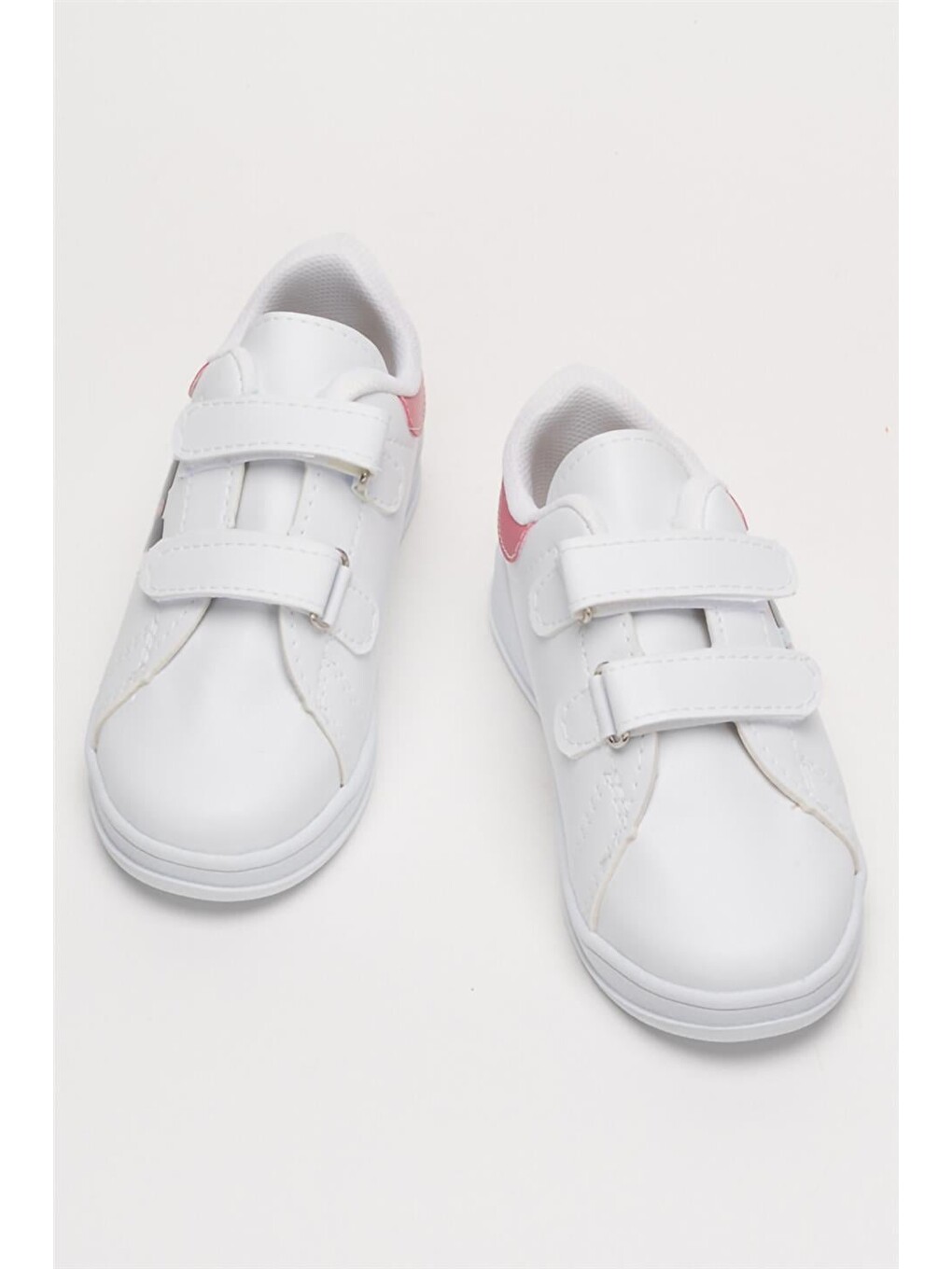 Çocuk Kuromi Baskılı Cırtlı Unisex Spor Ayakkabı Beyaz - Pembe-11