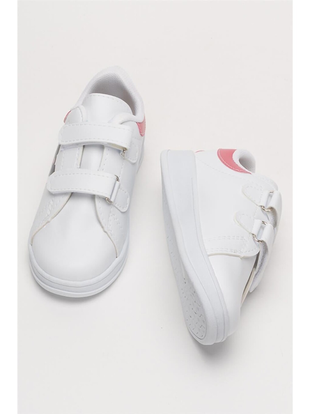 Çocuk Kuromi Baskılı Cırtlı Unisex Spor Ayakkabı Beyaz - Pembe-13