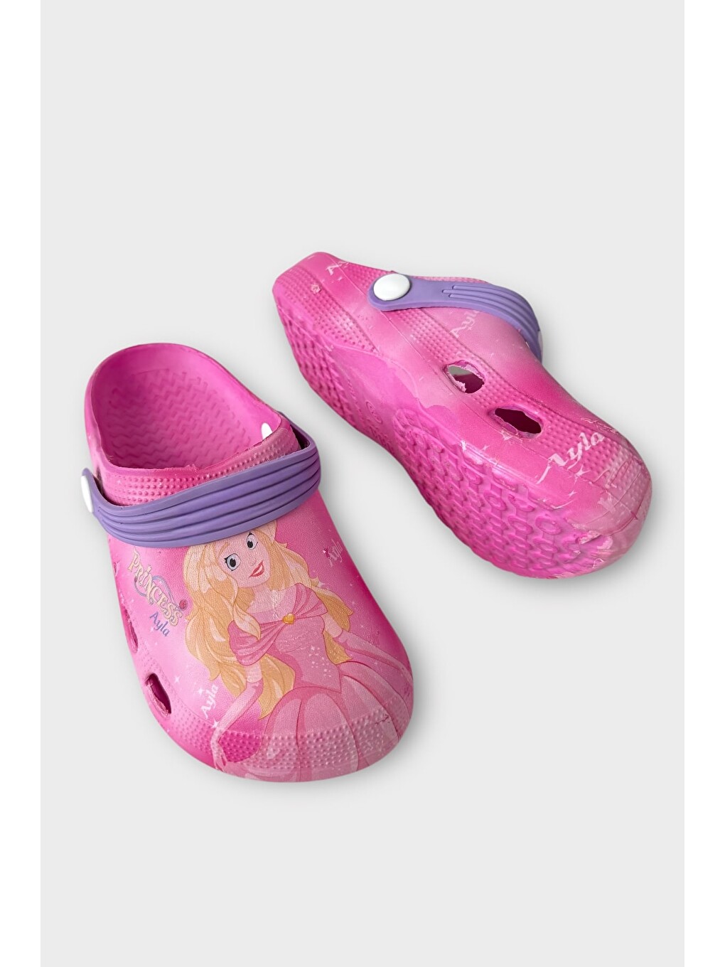 Süper Kahramanlı Çocuk Sandalet Terlik Pembe-7