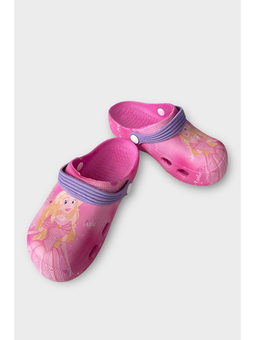 Süper Kahramanlı Çocuk Sandalet Terlik Pembe-4