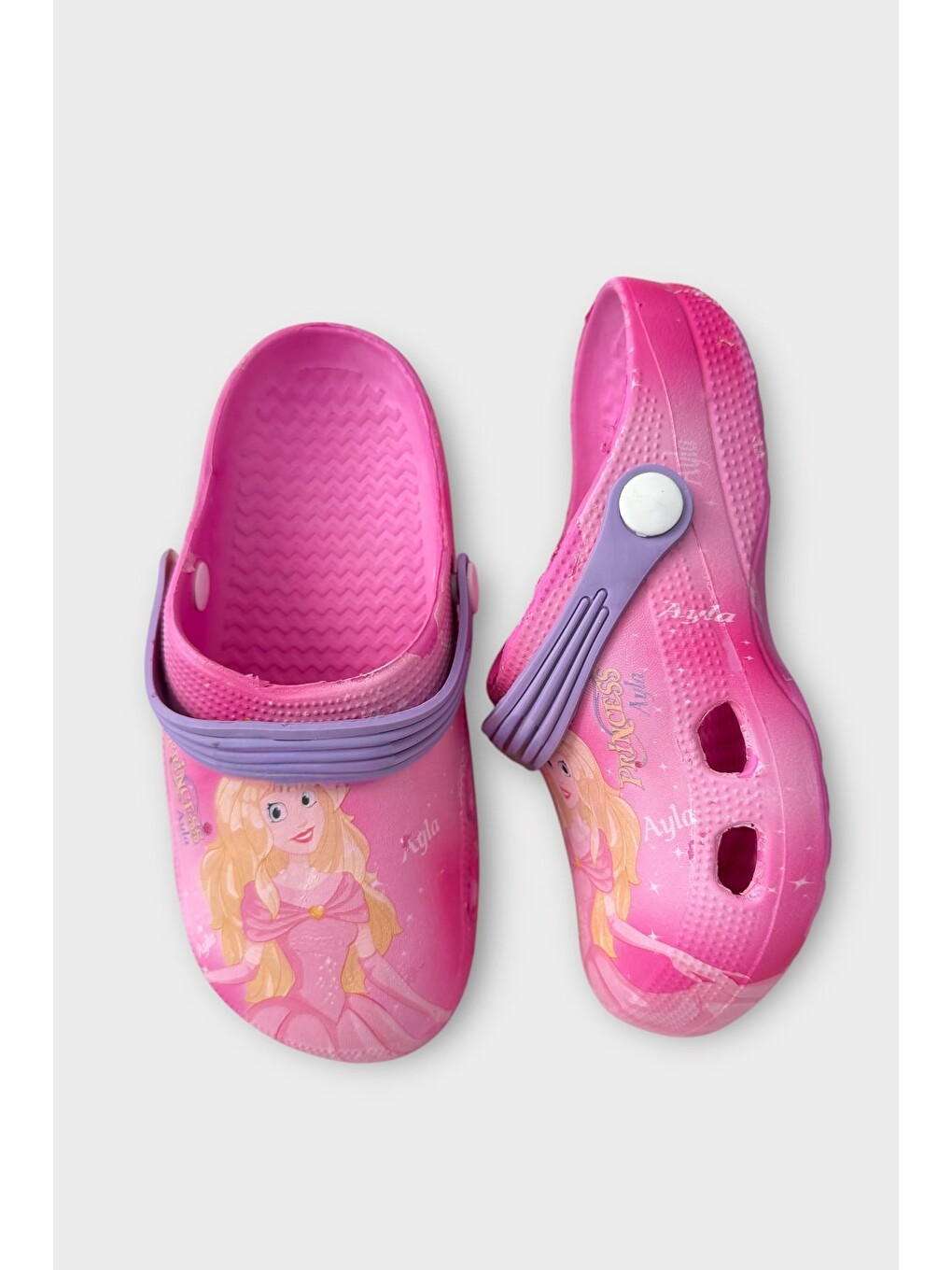 Süper Kahramanlı Çocuk Sandalet Terlik Pembe-8