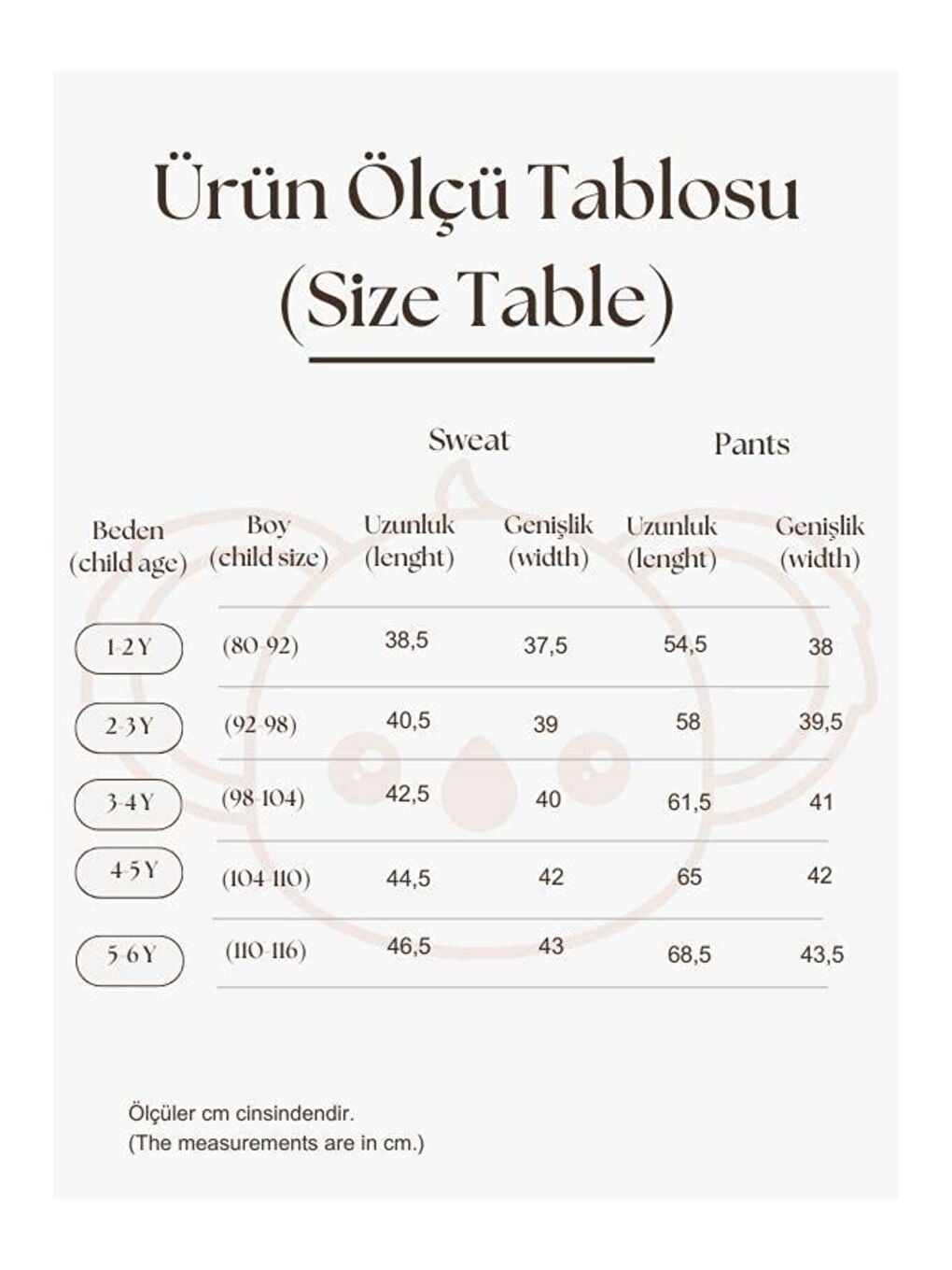 Bej Cookie Nakışlı Dökümlü Alt Üst Takım-3