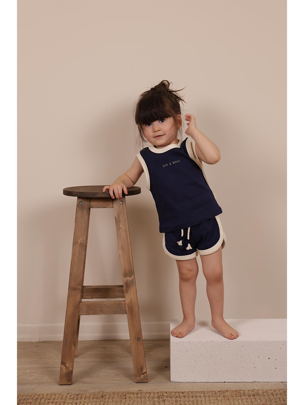 Lacivert Unisex Atlet Şort Takım