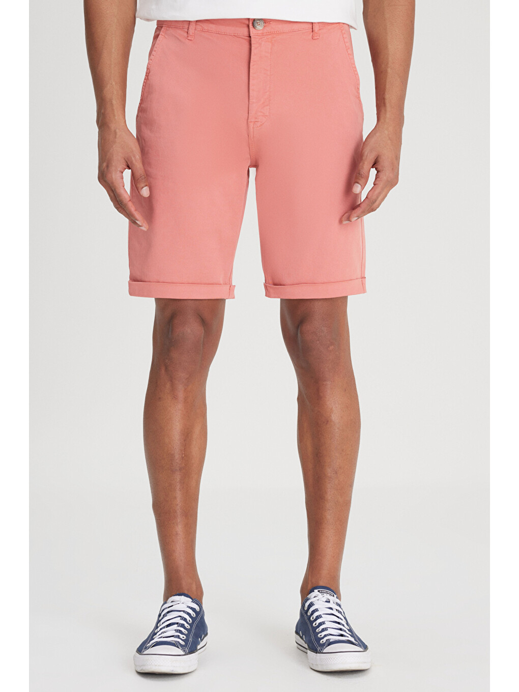 Regular Fit  Normal Bel Kırmızı Şort-3