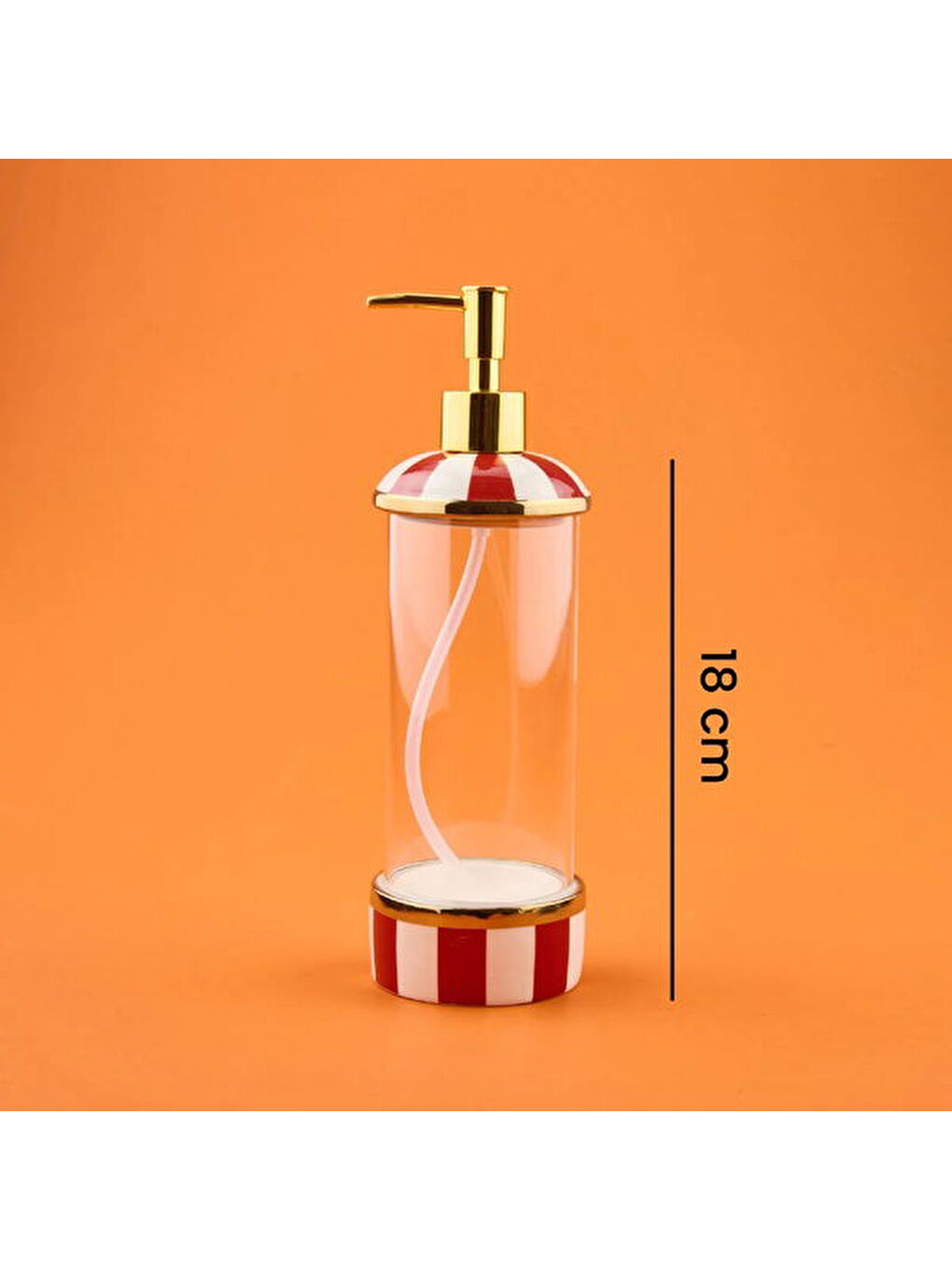 Karışık Maura Rossa Tekli Cam Sabunluk - Renkli / Sarı - 540 ml-4