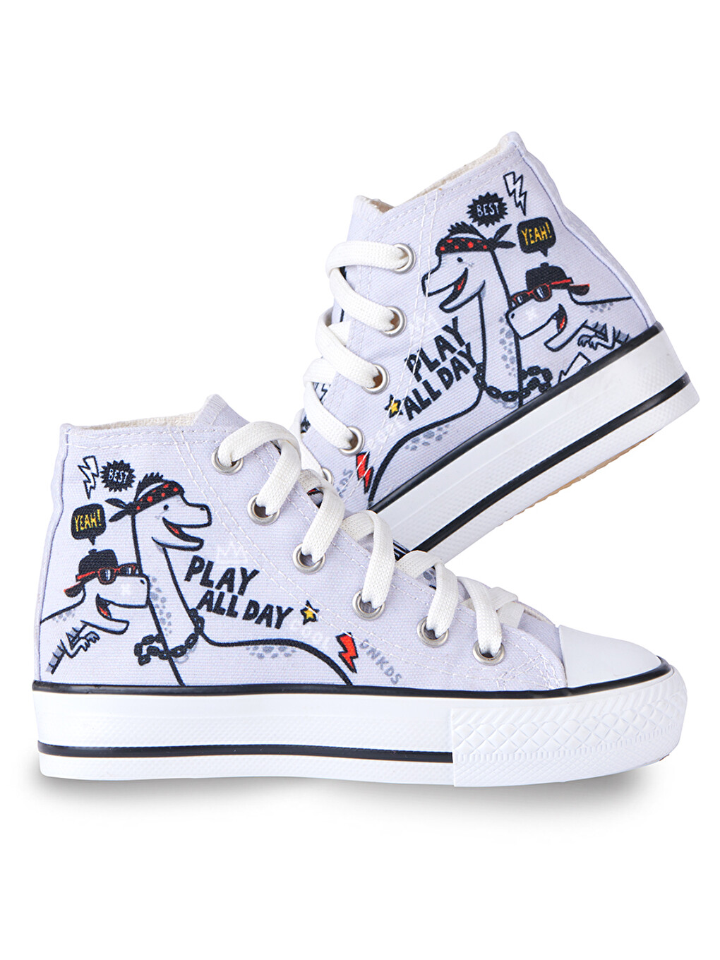 Gri Play Allday Erkek Çocuk Sneakers Spor Ayakkabı-1