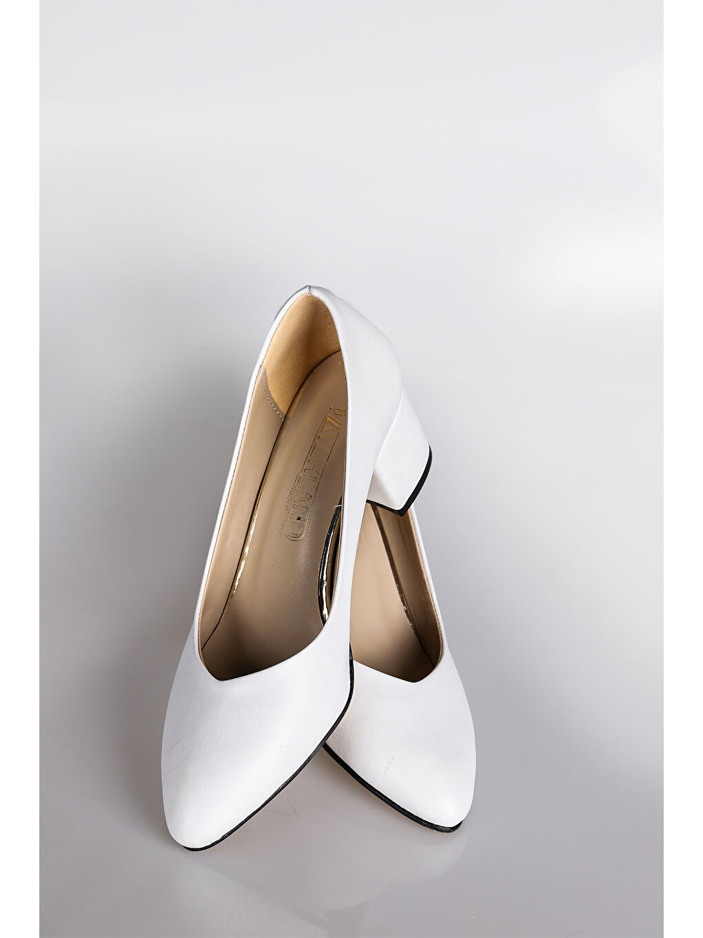Beyaz Cilt 5 Cm Topuklu Kadın Ayakkabı 1990-2023-6