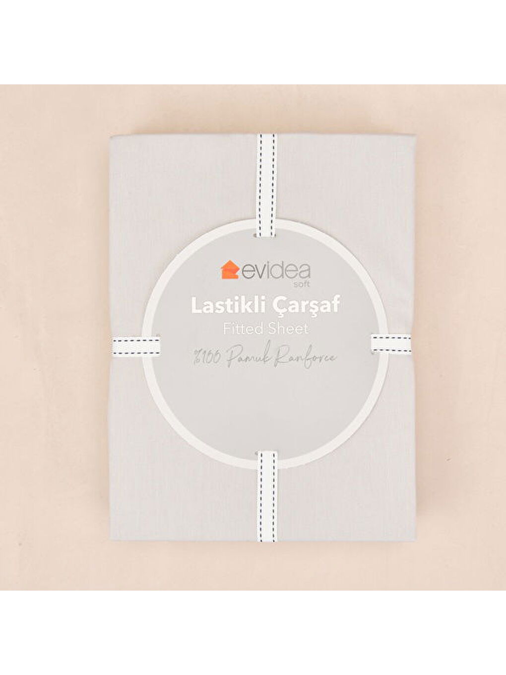 Soft Basic Çift Kişilik Lastikli Çarşaf - Gri - 180x200 cm-2