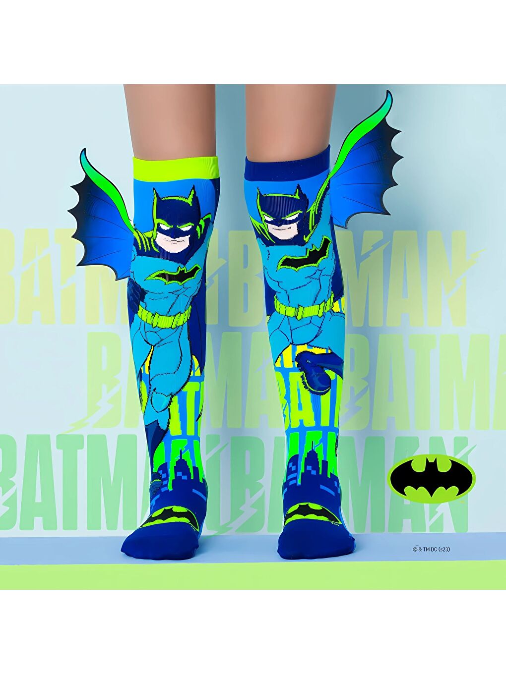 Karışık Batman Neon Çorap-1