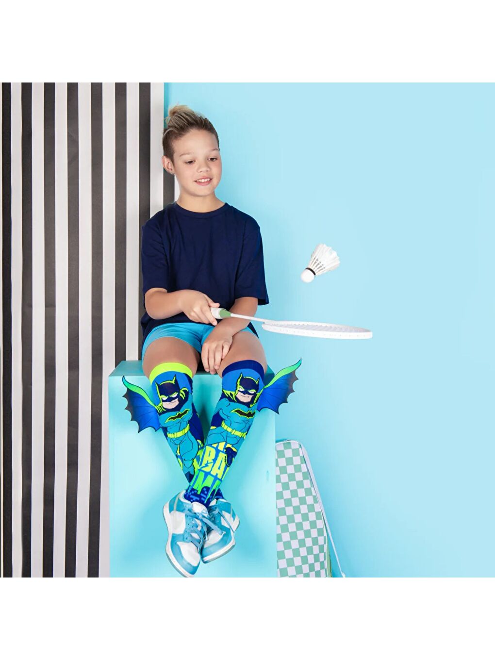 Karışık Batman Neon Çorap-3