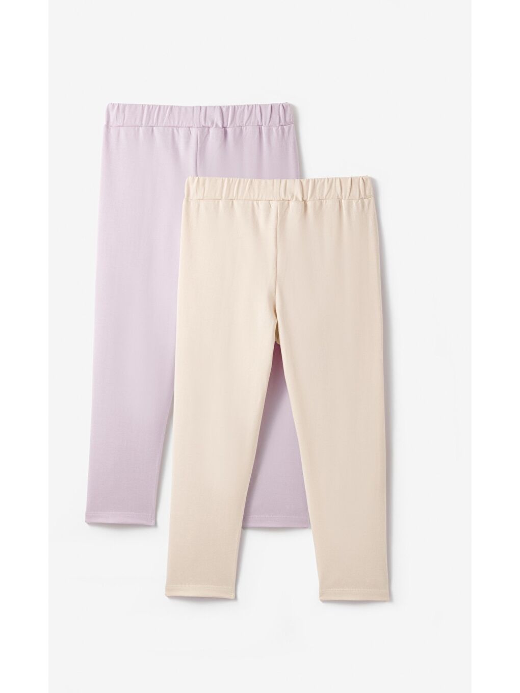 Ekru Kız Bebek 2li Eşofman Altı-1