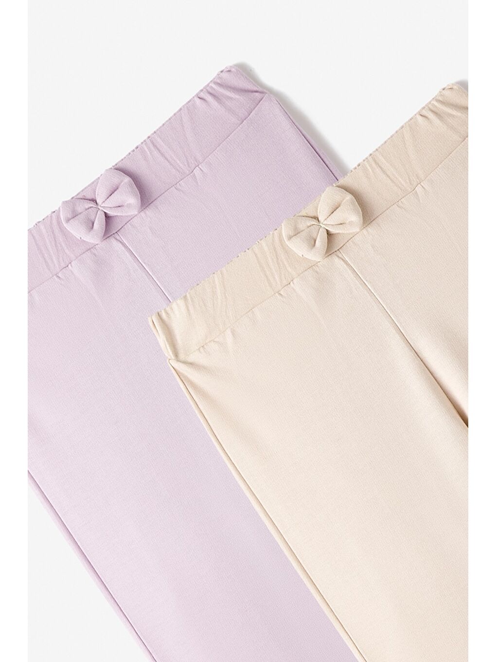 Ekru Kız Bebek 2li Eşofman Altı-2