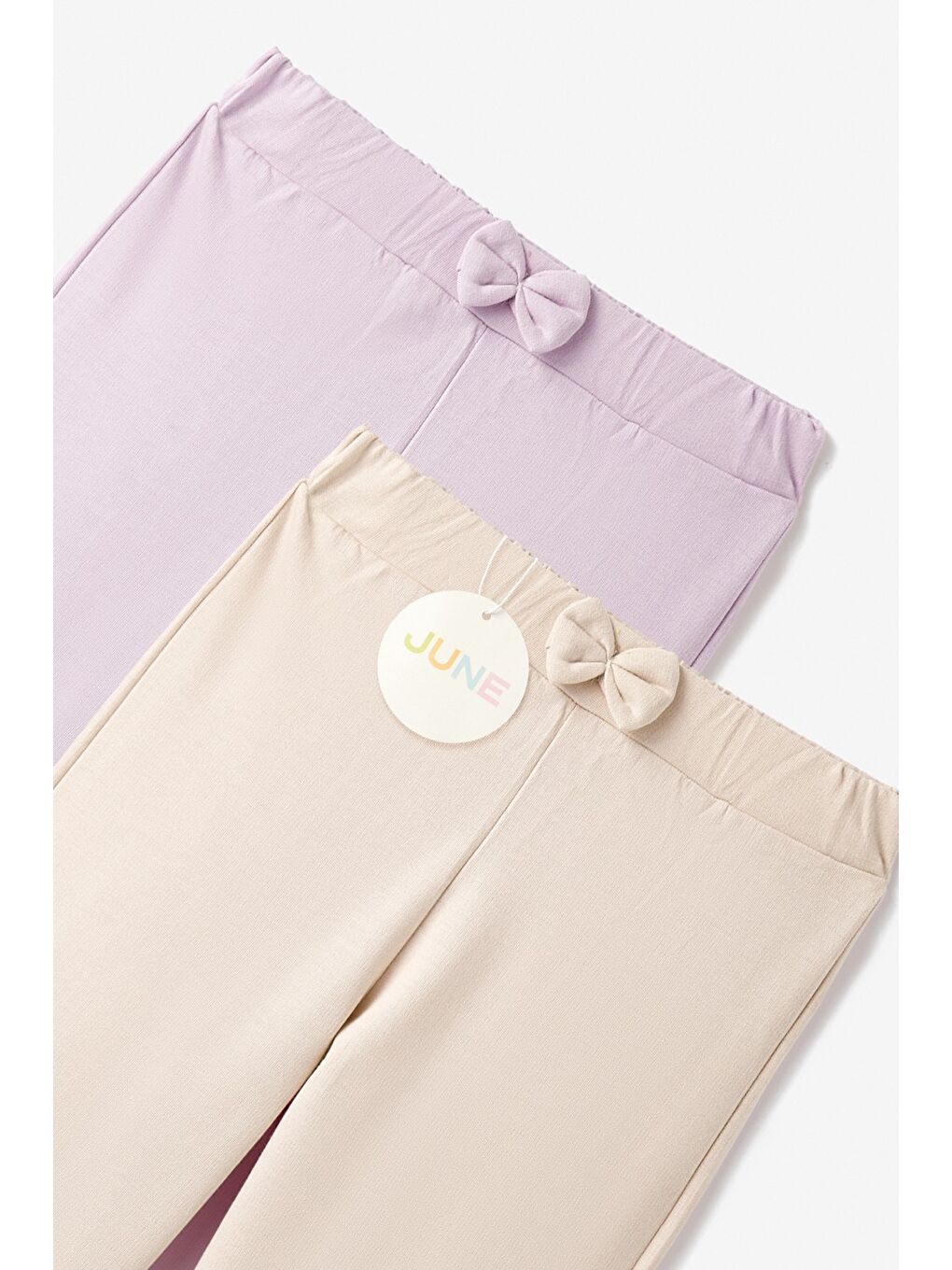 Ekru Kız Bebek 2li Eşofman Altı-3