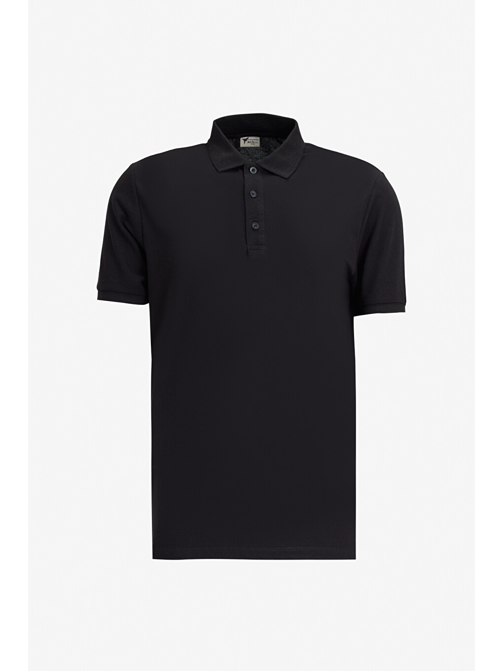 Siyah Erkek Sıyah-beyaz-lacıvert Slim Fit Dar Kesim 3 'lü Kıvrılmaz Polo Yaka Tişört