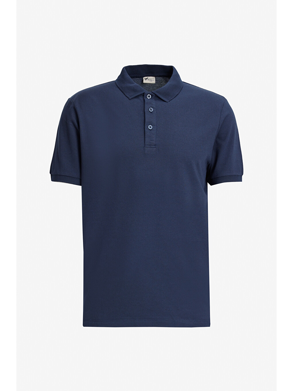 Siyah Erkek Sıyah-beyaz-lacıvert Slim Fit Dar Kesim 3 'lü Kıvrılmaz Polo Yaka Tişört-1