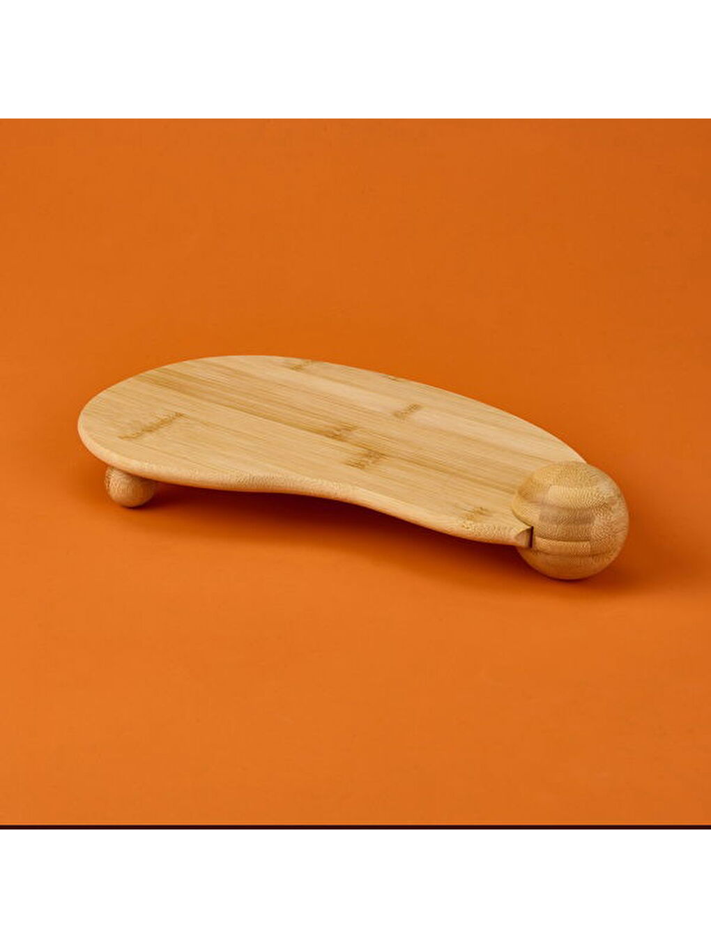 Bambu Oval Sunumluk - Açık Kahverengi - 33 cm