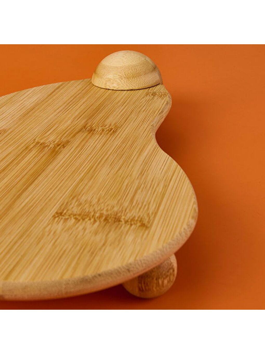Bambu Oval Sunumluk - Açık Kahverengi - 33 cm-1