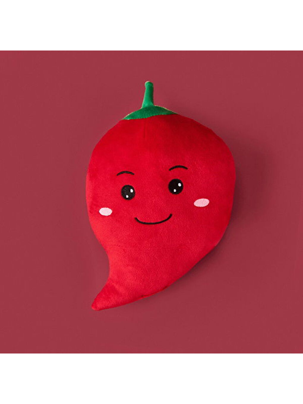 Soft Biber Figürlü Yastık - Kırmızı - 25 cm-3