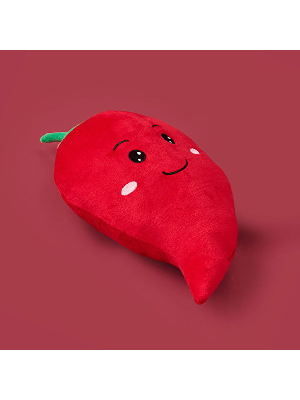 Soft Biber Figürlü Yastık - Kırmızı - 25 cm-2