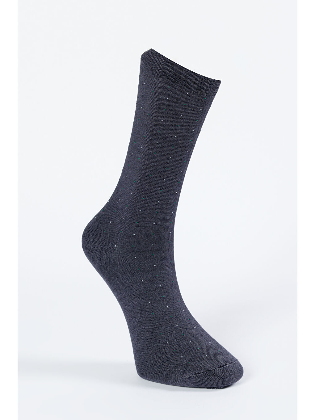 Gri Erkek Füme Bambulu Tekli Çorap