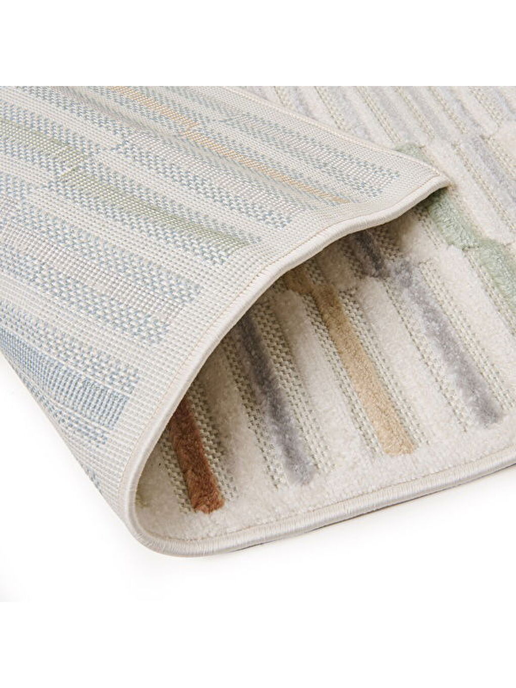 Soft Mono Tozumaz Antialerjik Halı - Kırık Beyaz - 80x150 cm-3