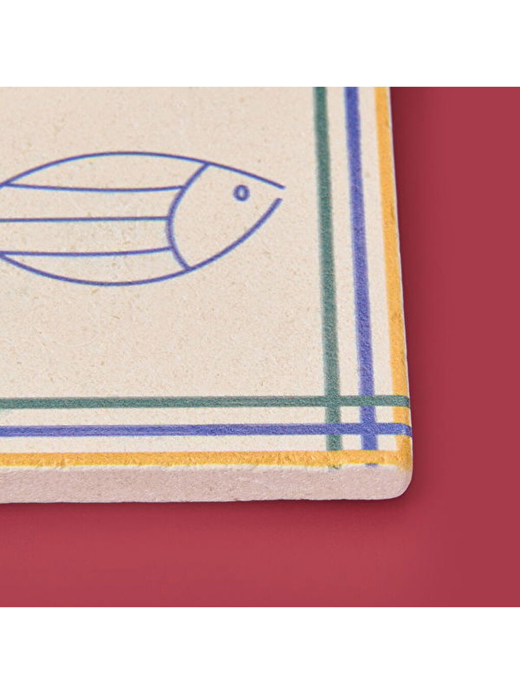 Karışık Kitchen Fish Bardak Altlığı - Renkli - 10 cm-3