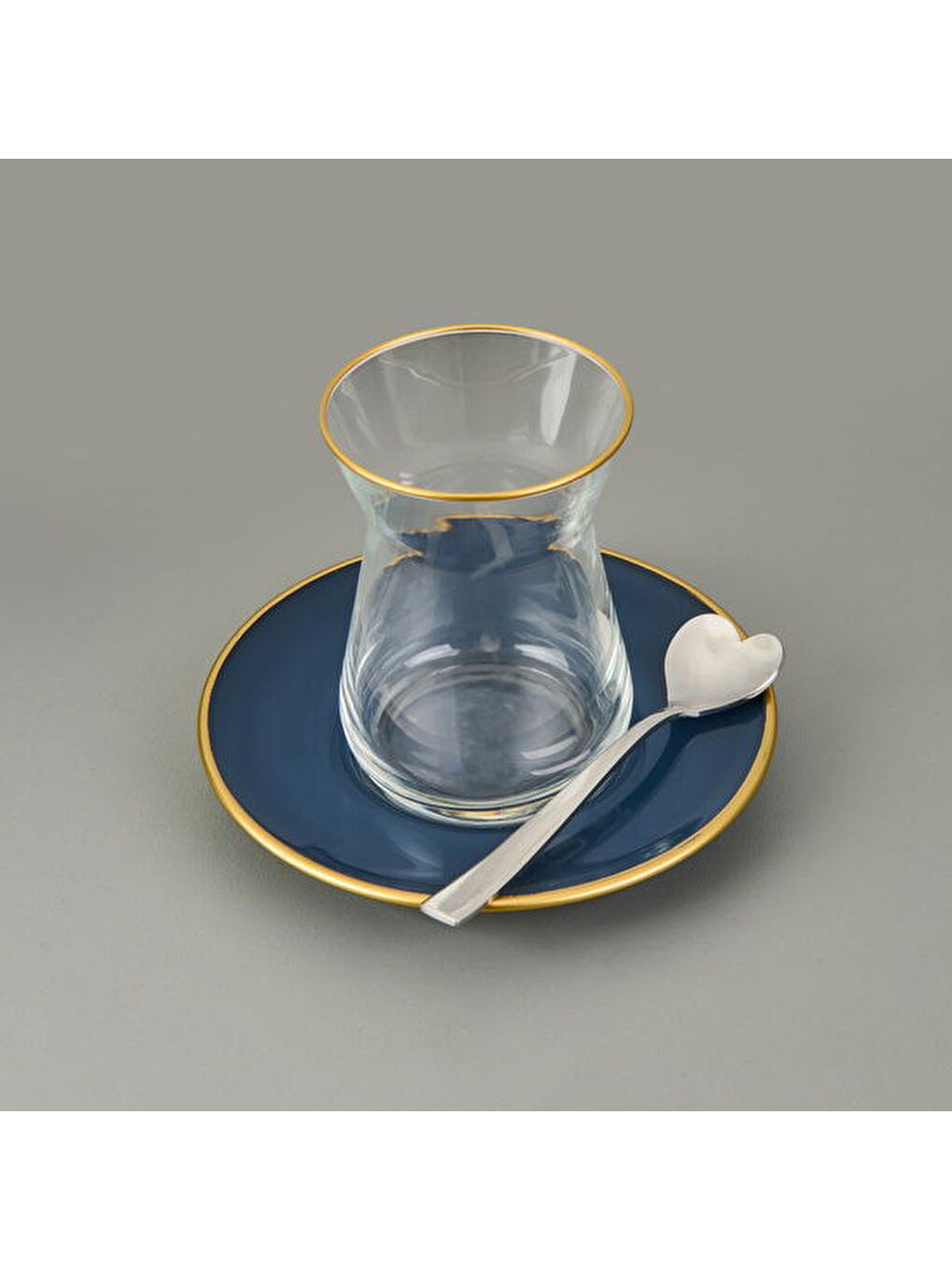 Can Canan 12'li Çay Kaşığı - Gri - 10,5 cm-2