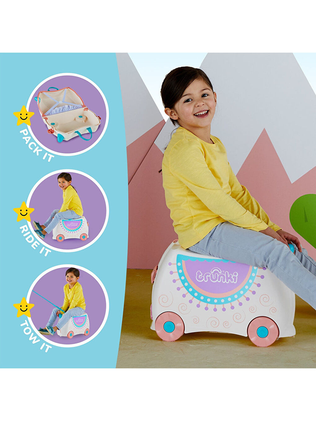 Trunki Karışık Çocuk Bavulu - Lama Lola - 3