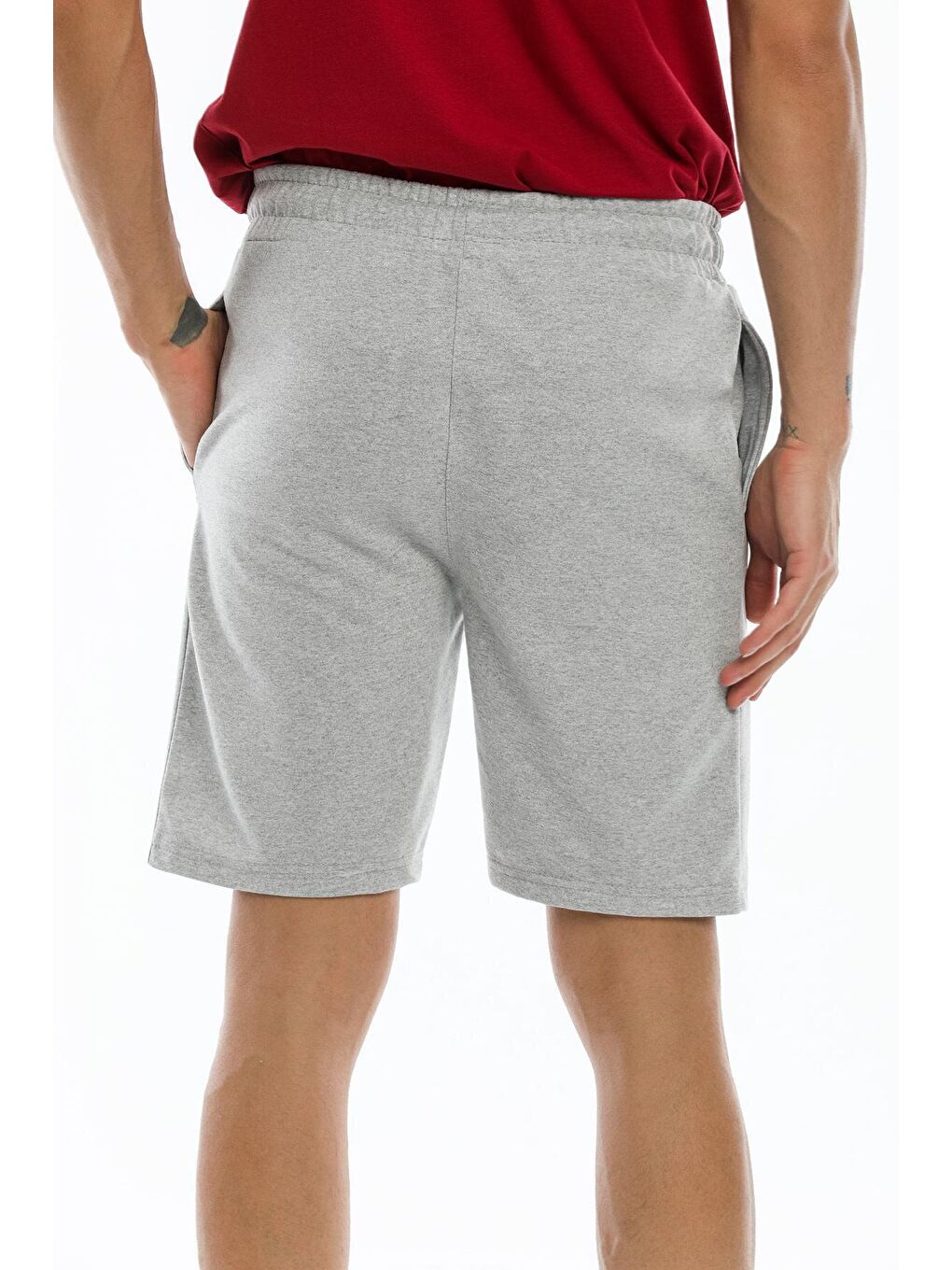 Gri Regular Fit Nakışlı Brooklyn Erkek Şort SPR21Y57-4