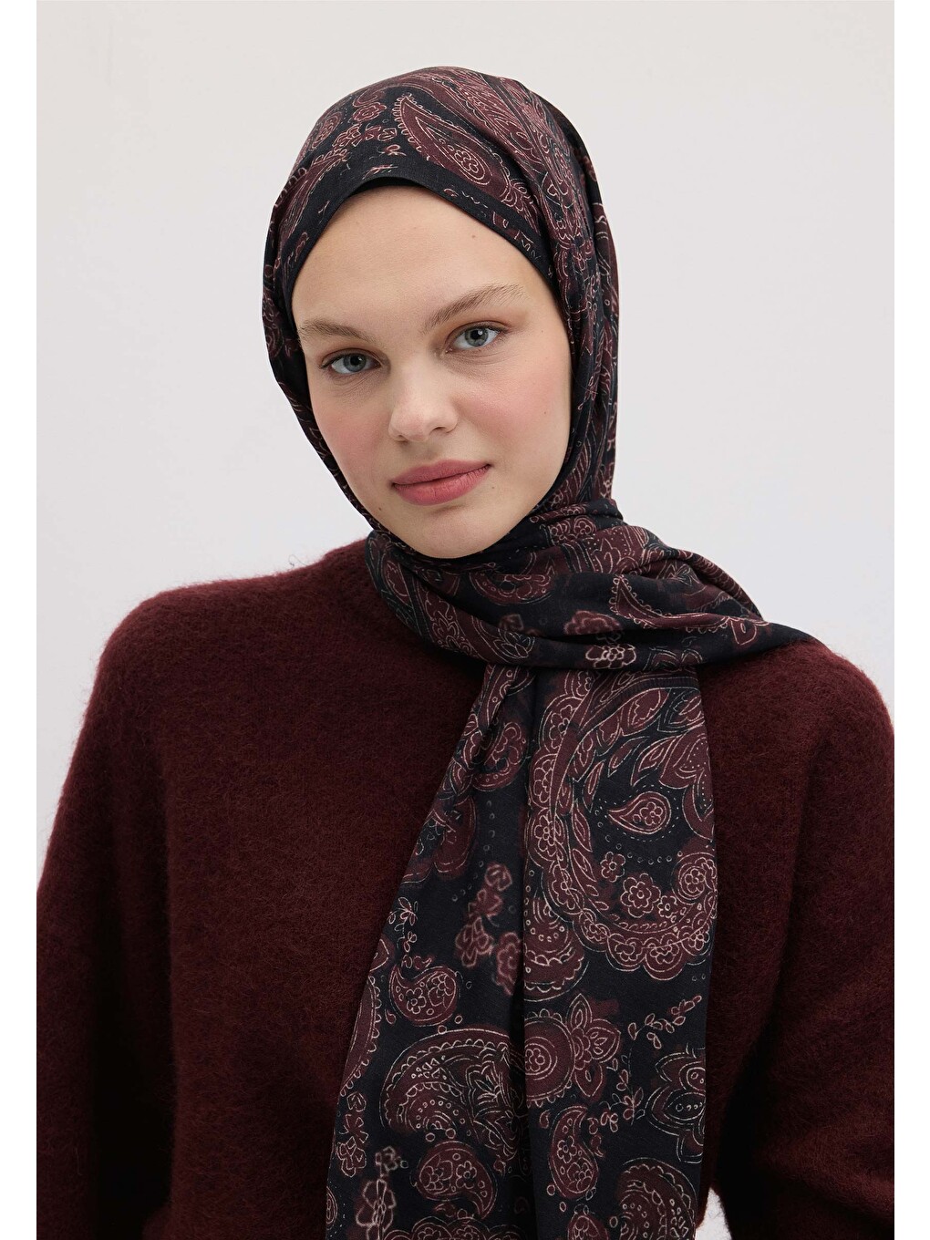 Freda Desen Şal Mürdüm-4