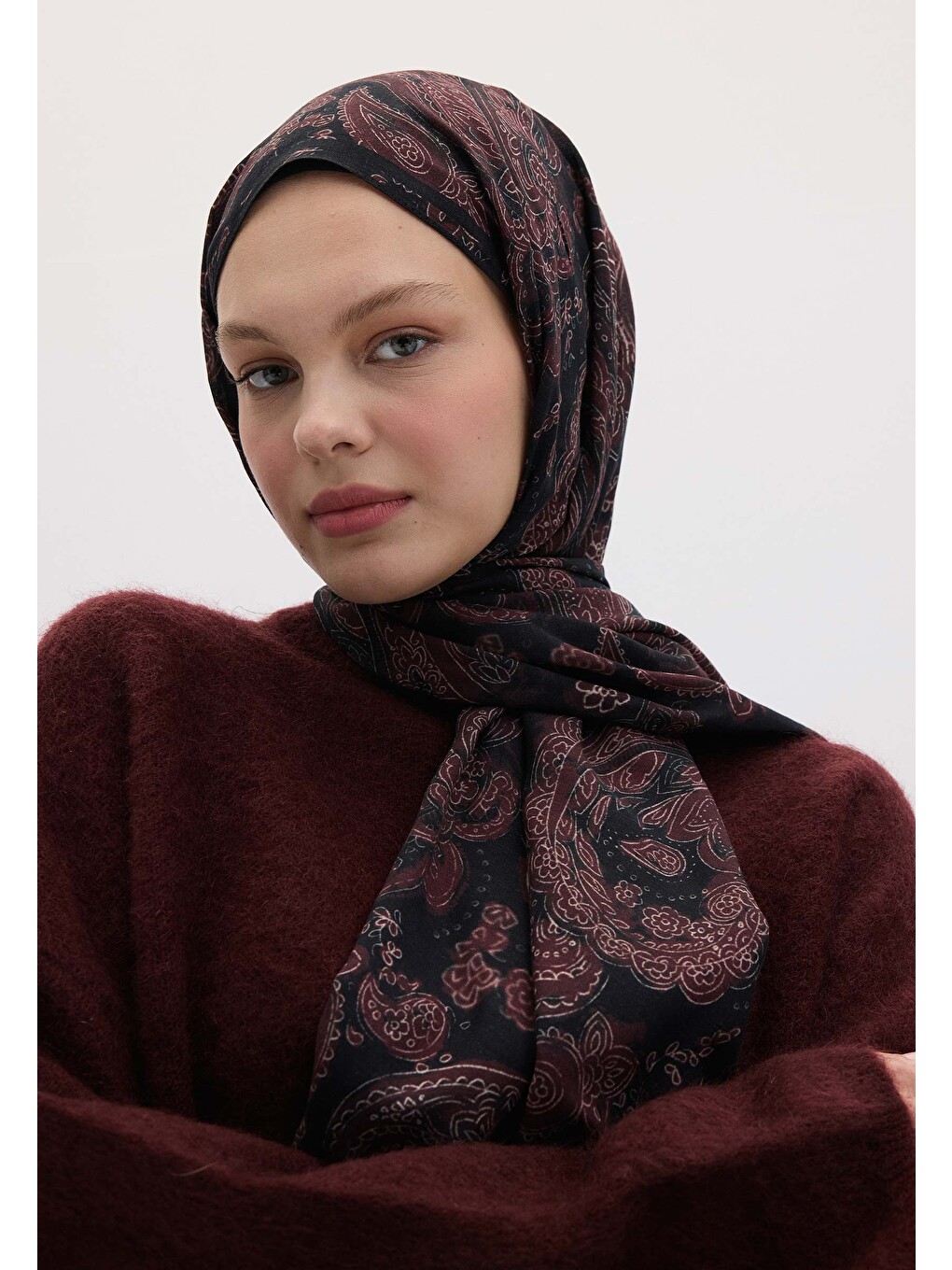 Freda Desen Şal Mürdüm-6