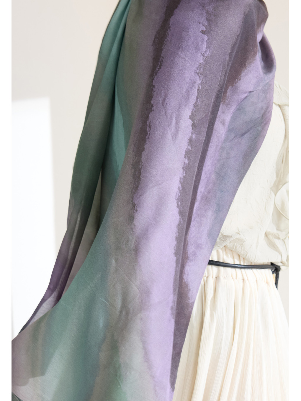 Ombre Floş Viskon Şal Soft Yeşil-3