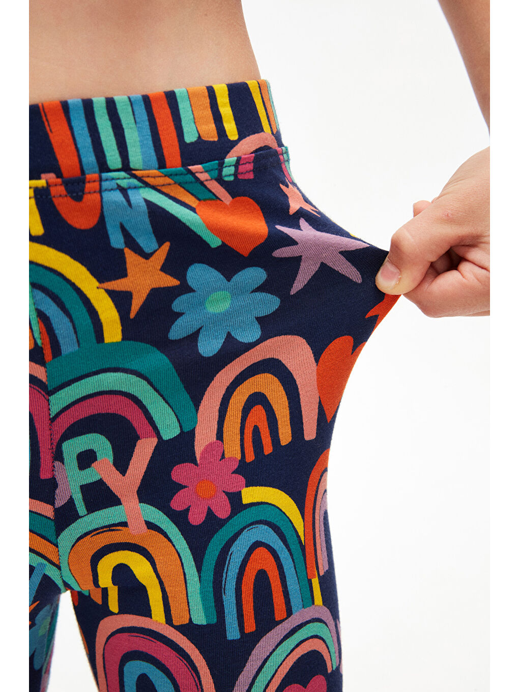 Karışık Kız Çocuk Brave & Happy Desen Tayt-2