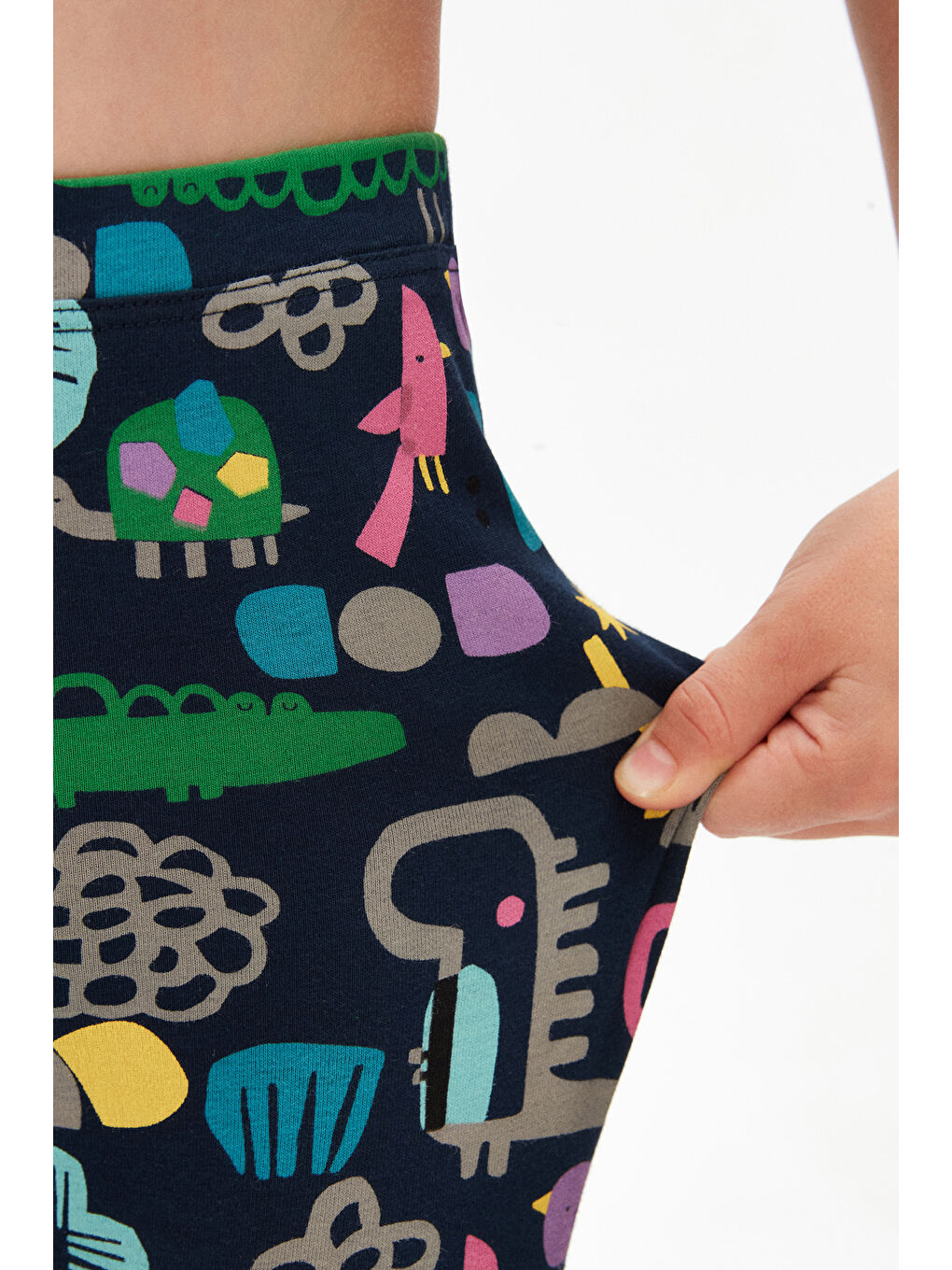 Karışık Kız Çocuk Cutouts Animal Desen Tayt-2