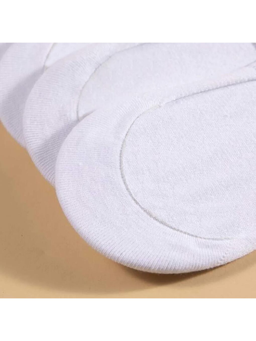 Beyaz Görünmez Babet Pamuklu  Çorap Unisex 6 Çift-1