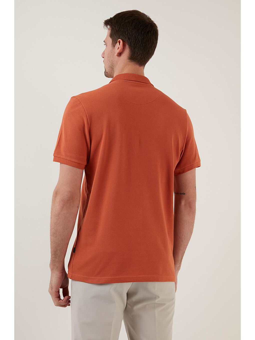 Buratti Kahverengi % 100 Pamuk Düğmeli Regular Fit Polo T Shirt 5902127 - 4