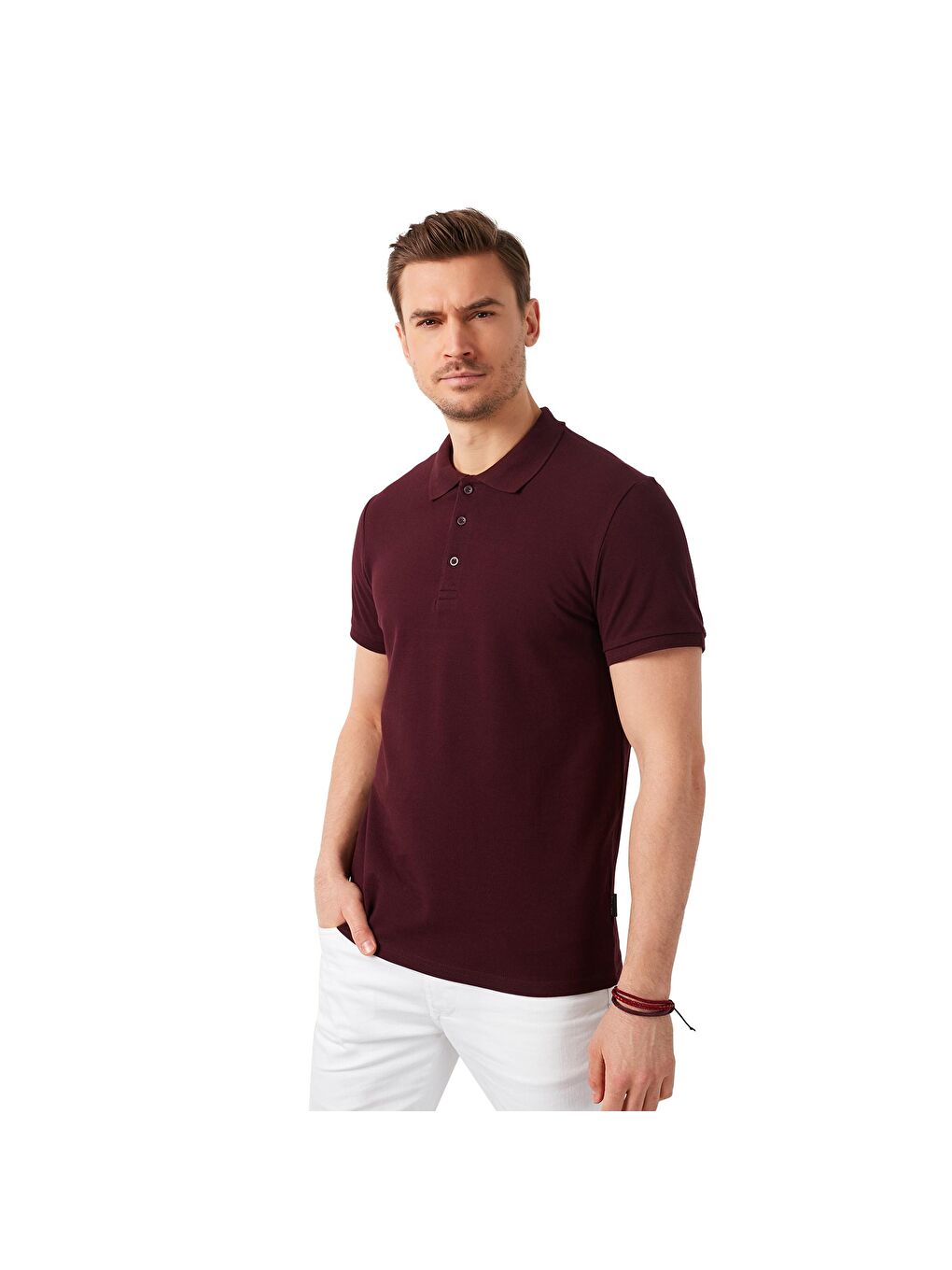 Buratti Bordo Düğmeli Regular Fit Polo Tişört 5902127 - 4