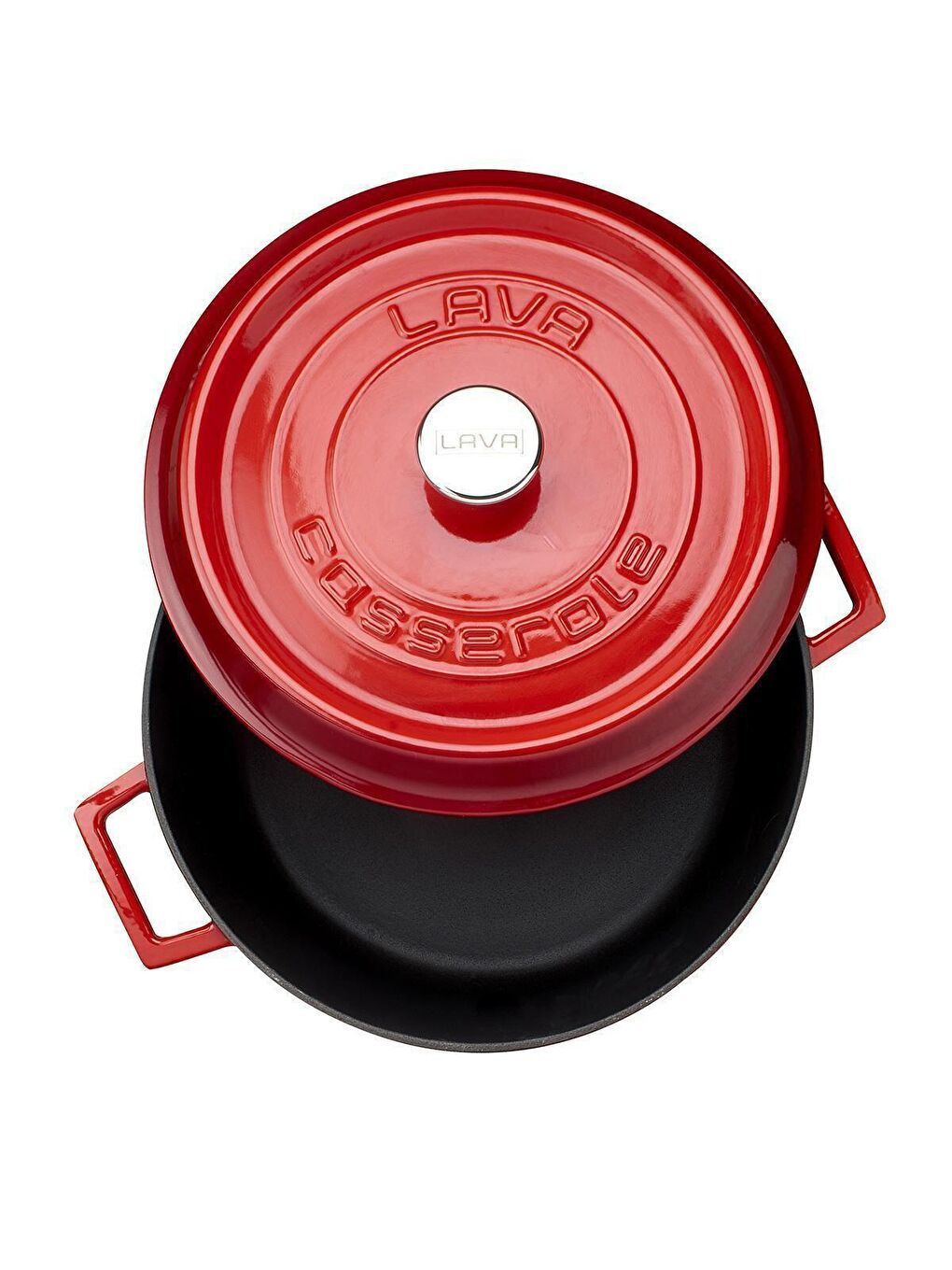 Kırmızı Yuvarlak Tencere. Trendy Çap(Ø) 32cm.-2