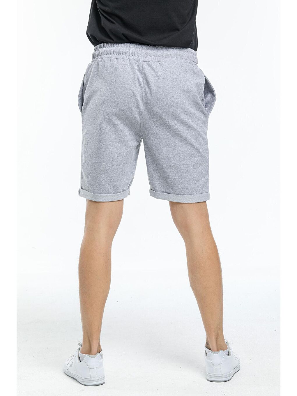 Gri Regular Fit Duble Paça Erkek Şort SPR21Y51-3