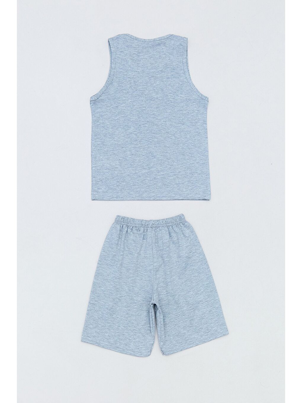Gri Armalı Şortlu Erkek Çocuk Takım-1