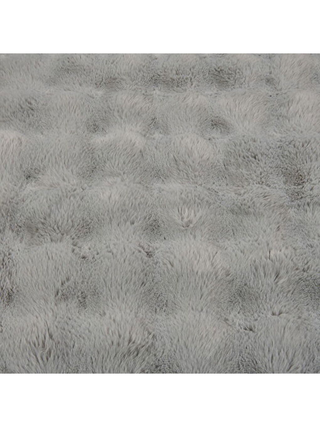 Soft Bubble Yuvarlak Halı - Gri - 100x100 cm-1