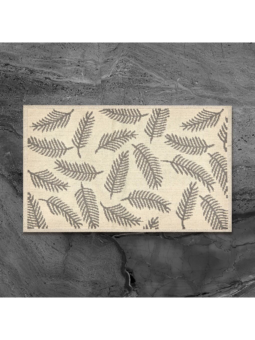 Evidea Soft Folia 2'li Banyo Paspası - Gri - 60x100 cm + 50x60 cm - 4